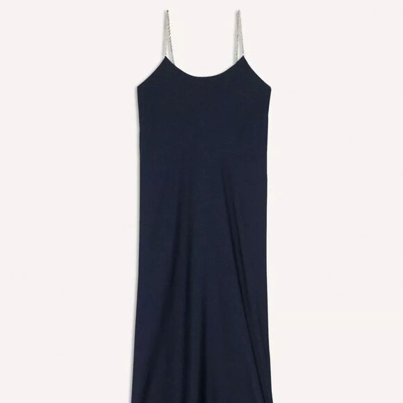 ba&sh Canel Slip Dress in Navy, Size Medium - Picture 5 of 11